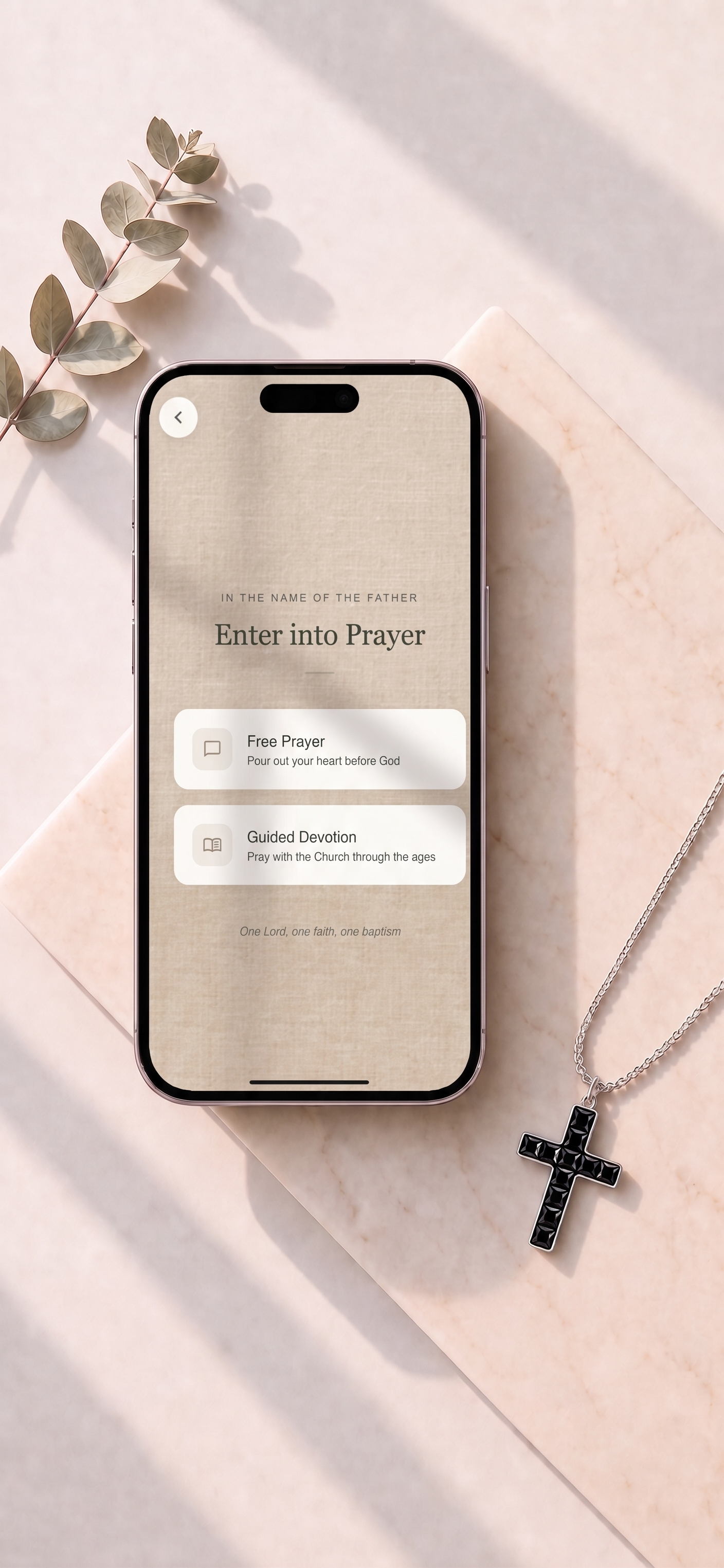 Aurevyn Grid mobile experience showing the prayer modes entry screen